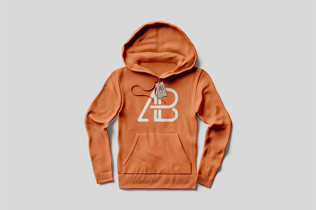 Hoodie with Tag Mockup