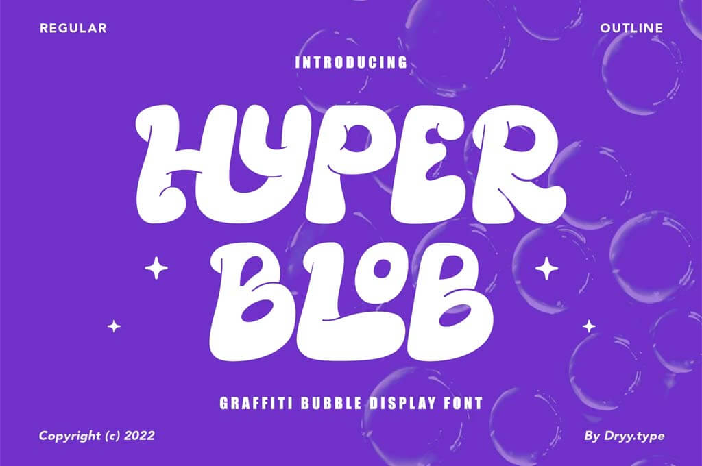 Hyper Blob - Graffiti Font