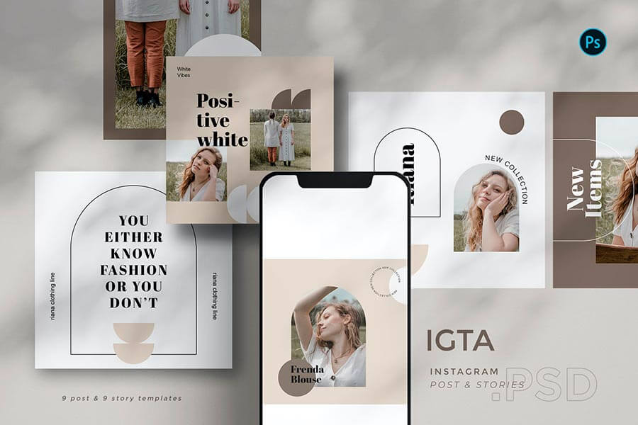 Igta — Instagram Template Set BL