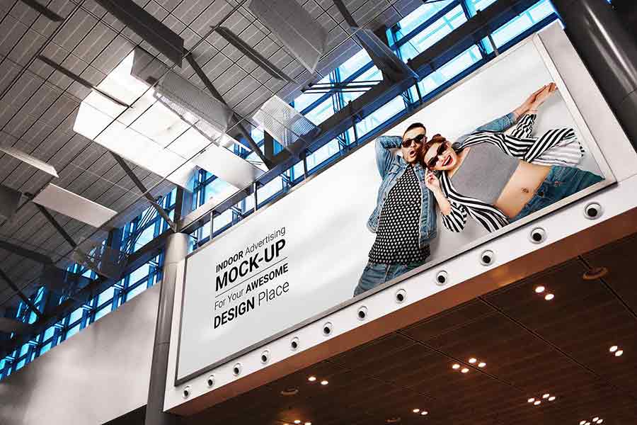 Indoor Billboard Mockup