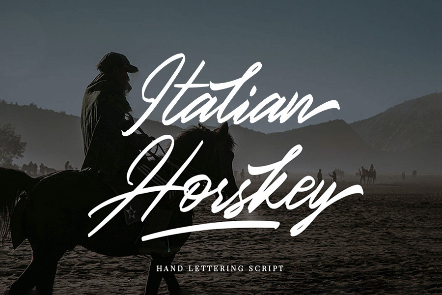 Italian Horskey Signature Handlettering Script