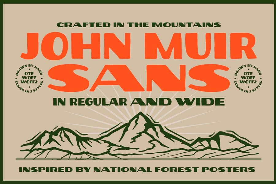 John Muir Sans Vintage Font