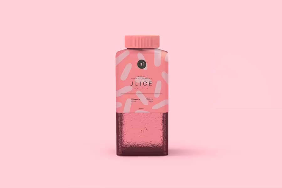 Juice Bottle Free Mockup