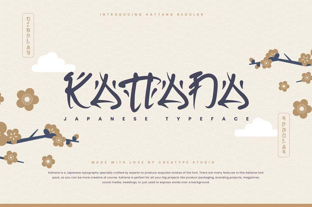 Kattana Japanese Typeface