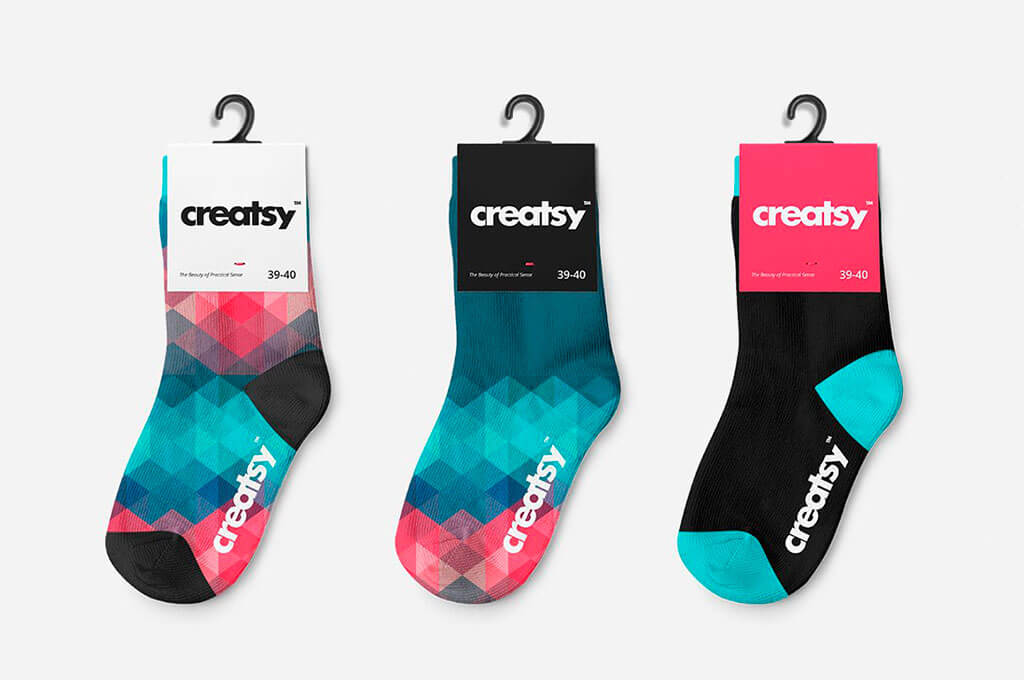 Kids Socks Mockup Set