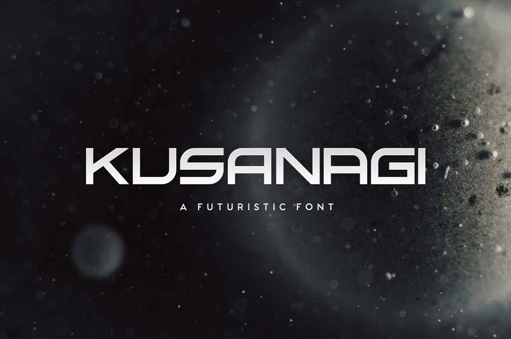 Kusanagi — Futuristic Font