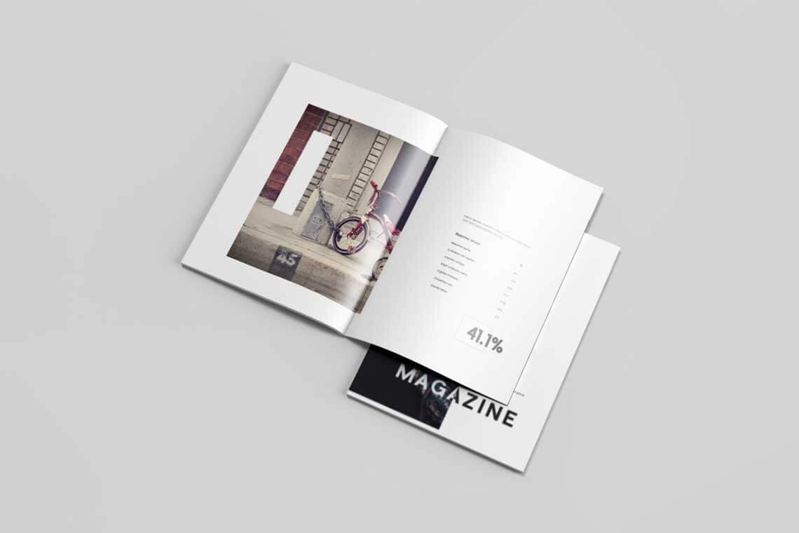 Letter Size Magazine Mockup