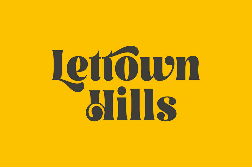 Lettown Hills Display Font