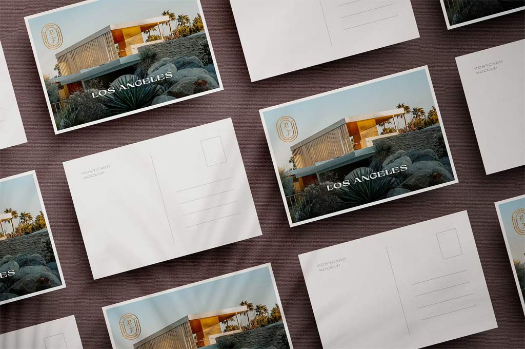 Lined Postcard Mockups