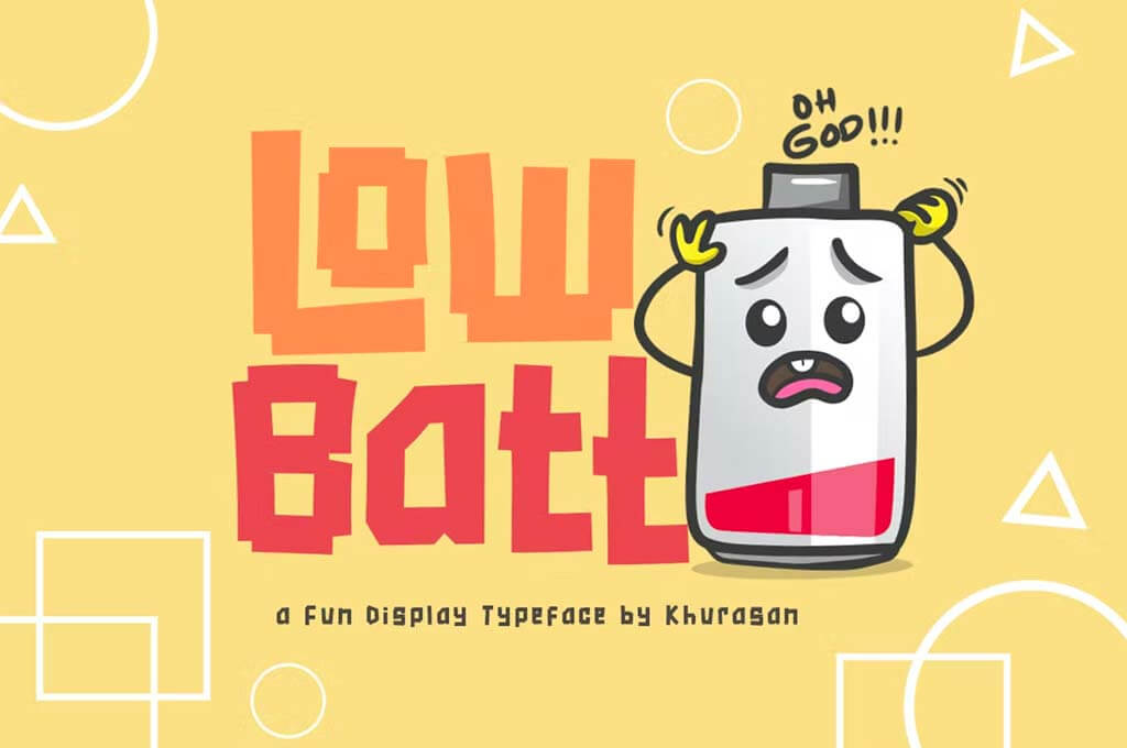 Low Batt Font