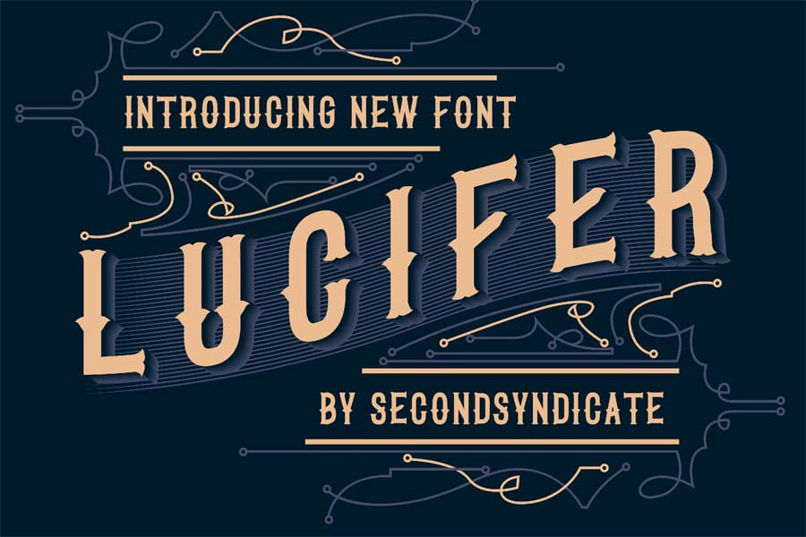 LUCIFER - Blackletter Font