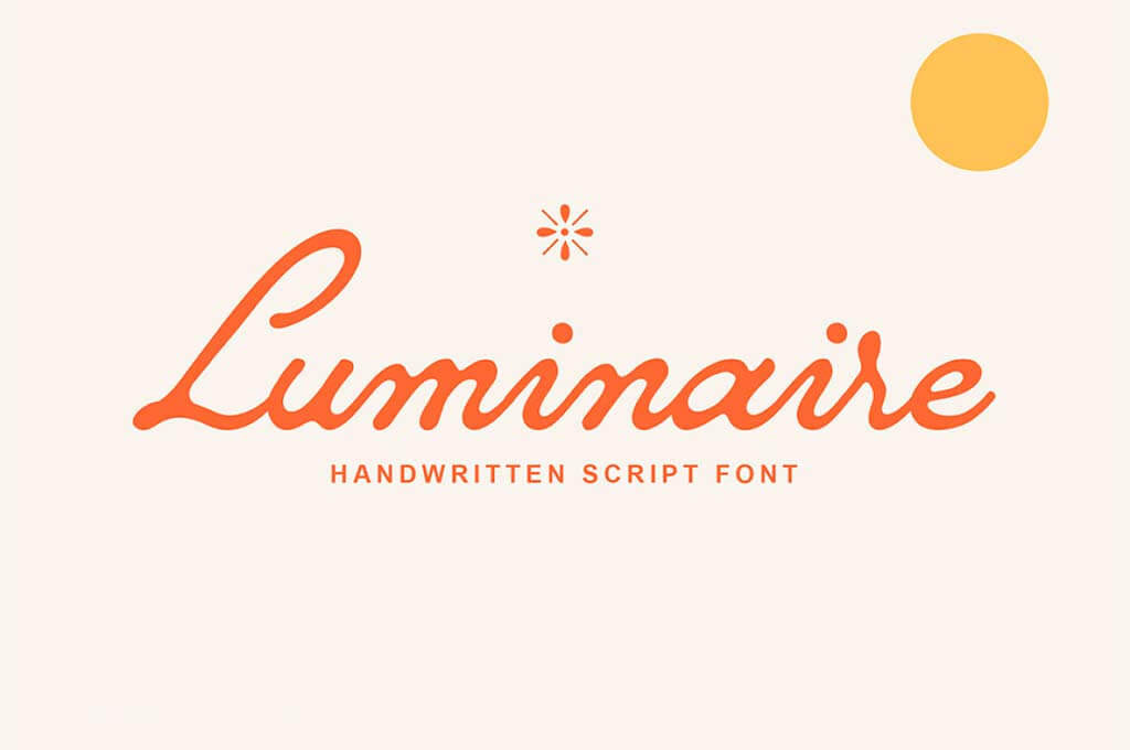 Luminaire Script Font