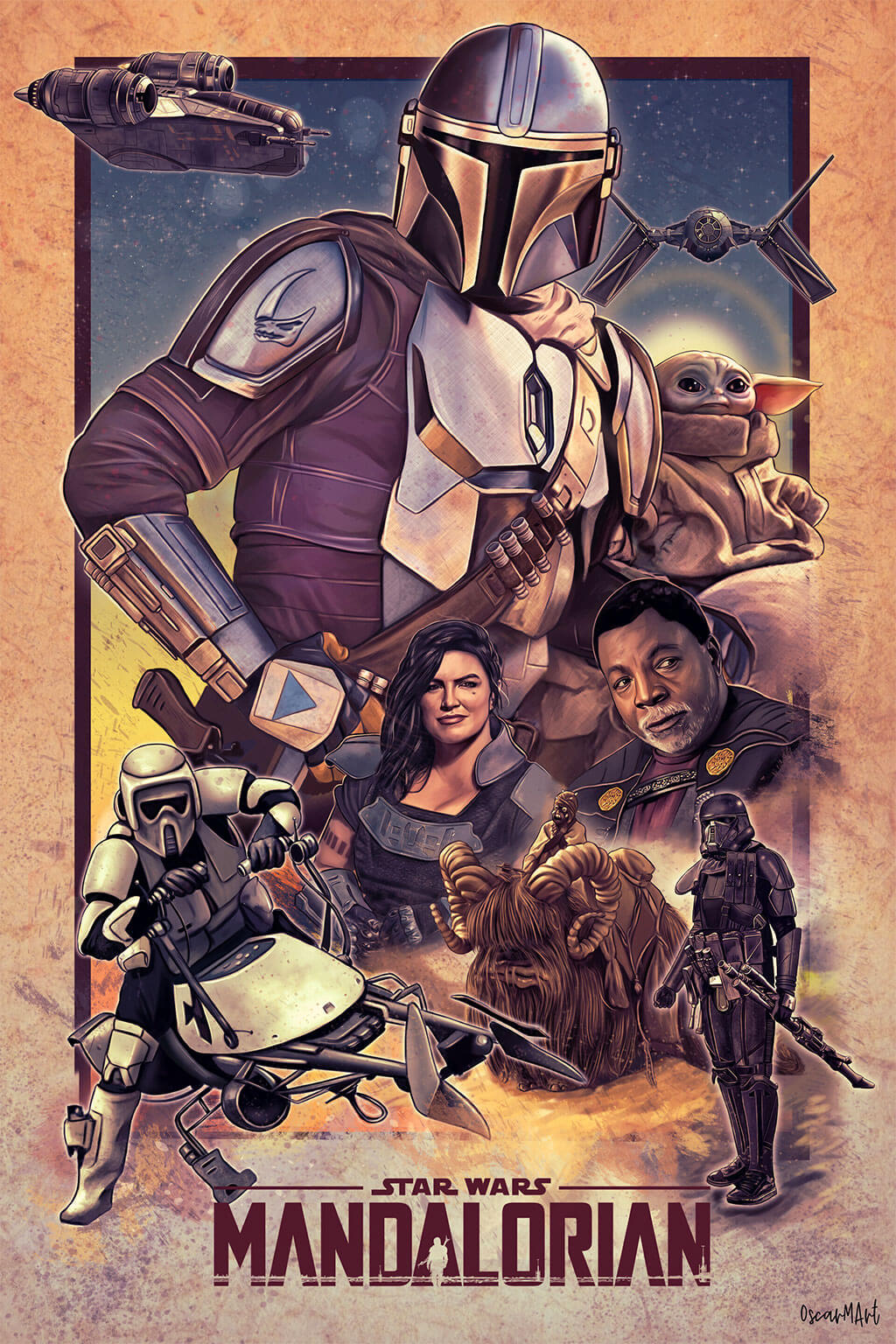 Mandalorian Fan Art by Oscar Martinez