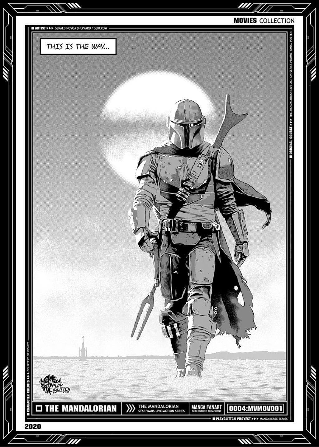 Mandalorian Fan Art by PLAY GLITTCH