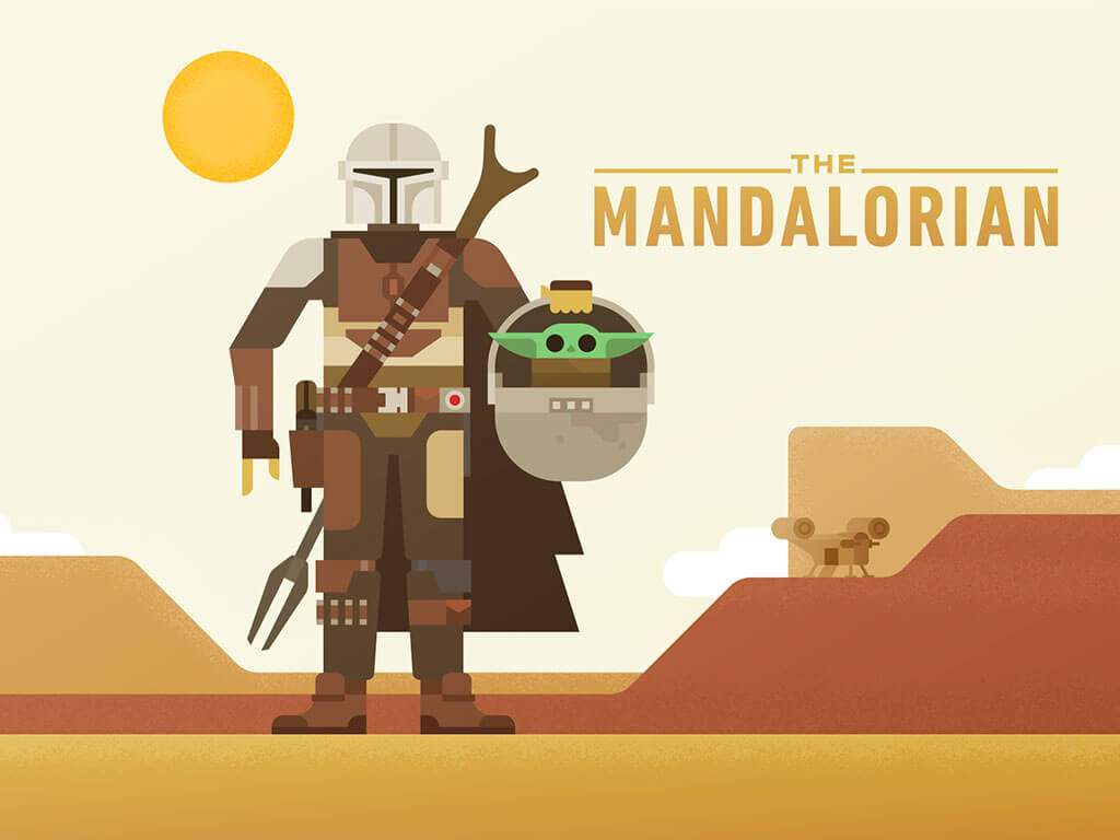 Mandalorian Fan Art by Roger Strunk