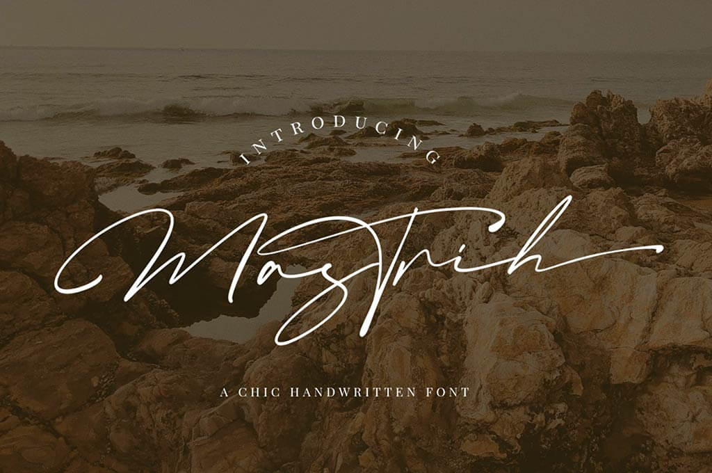 Mastrih Signature Font