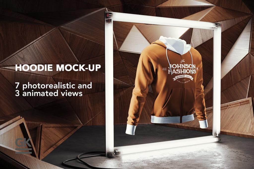 Men’s Hoodie Animated Mockup