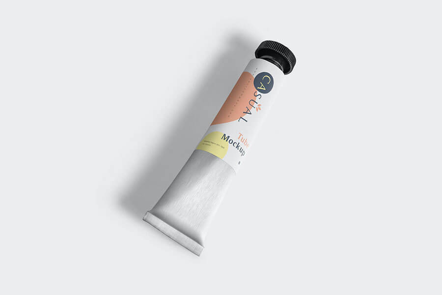 Metal Cream Tube Mockups