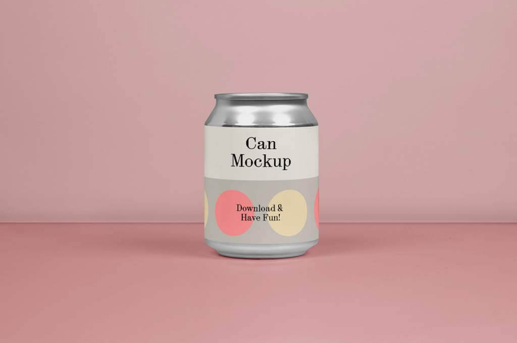 Mini Can PSD Mockup