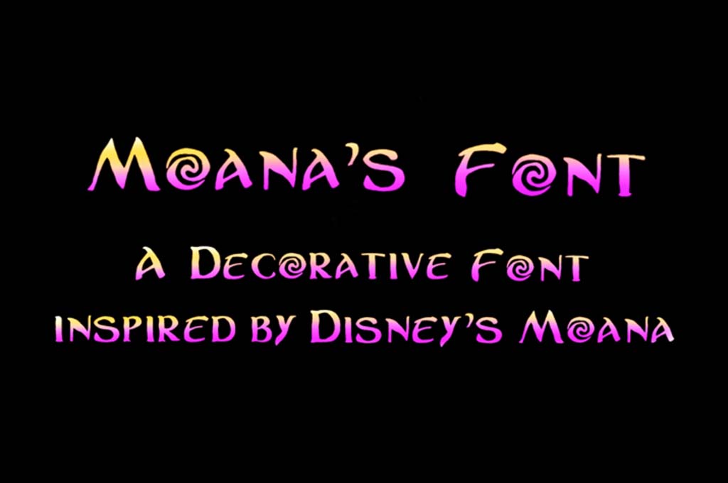 Moanas Font