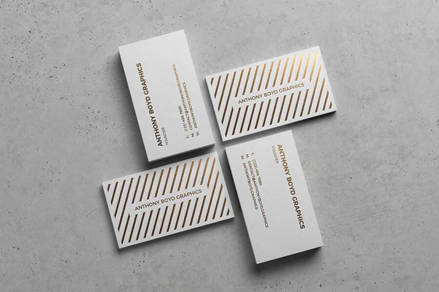 Modern Business Card Showcase Mockup