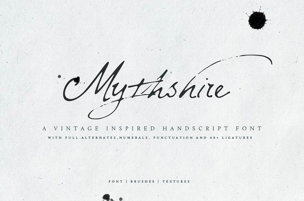 Mythshire Vintage Handscript Font