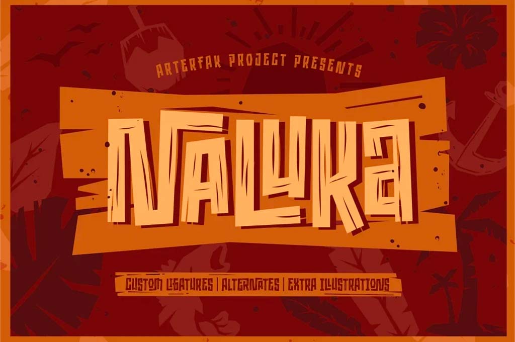 Naluka — Ethnic Font with Extras