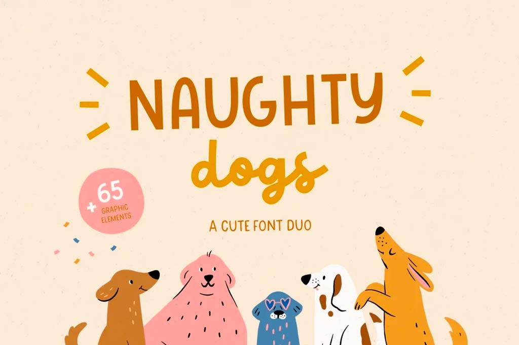 Naughty Dogs | Font Duo