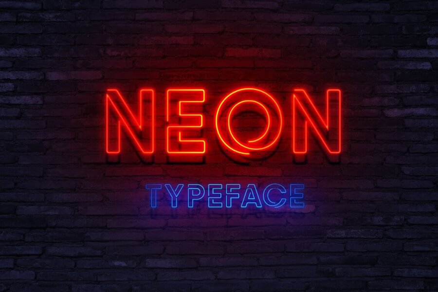 Neon Display Font