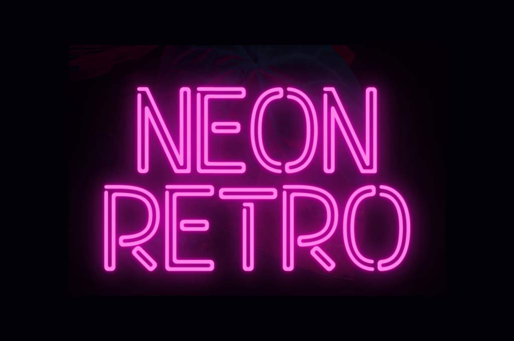 Neon Retro Font