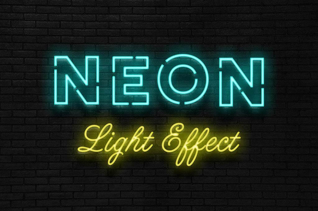 Neon Sign Photoshop Effect