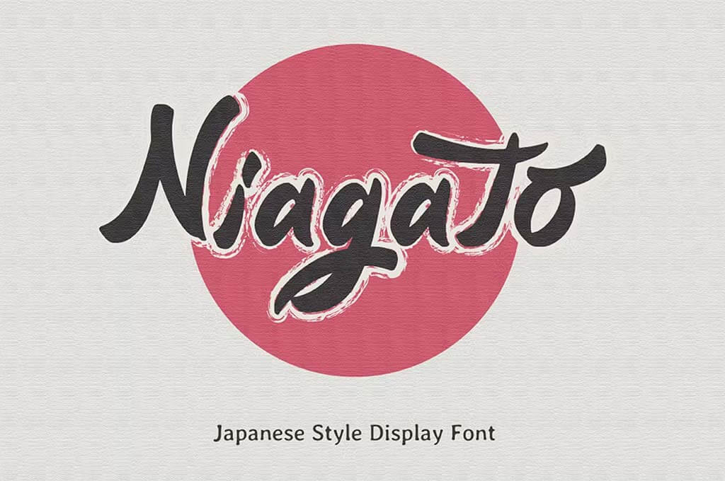 Niagato - Japanese Display Font