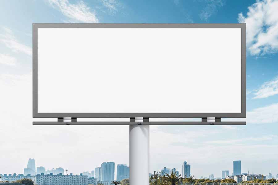 Outdoor Billboard Mockup for Advertisement