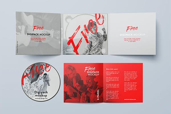 Panel Digipack CD Mockup