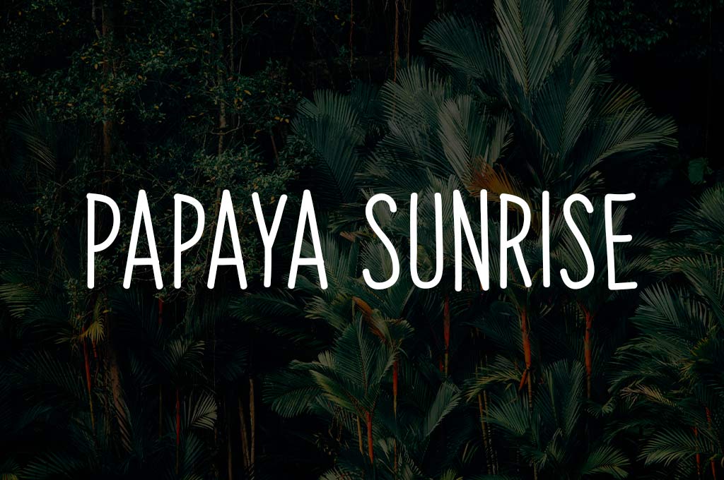 Papaya Sunrise Font