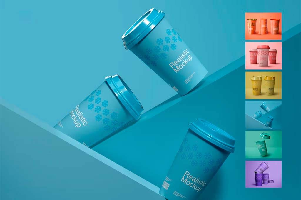 Paper Cup Mockup Set