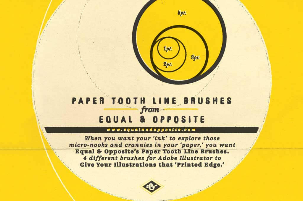 Paper Tooth Line Brushes