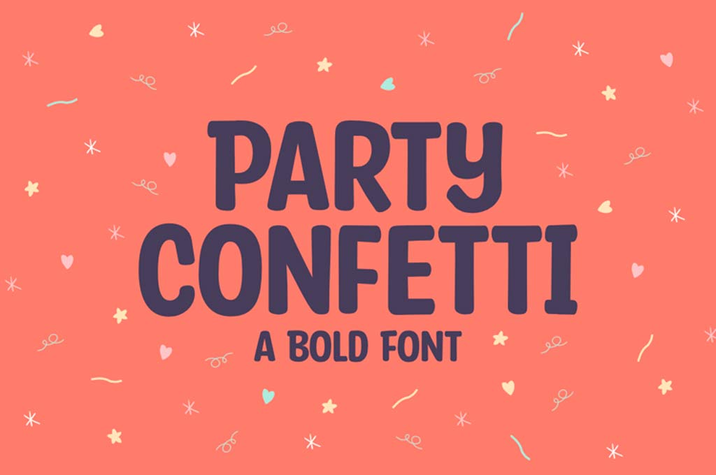 Party Confetti Font