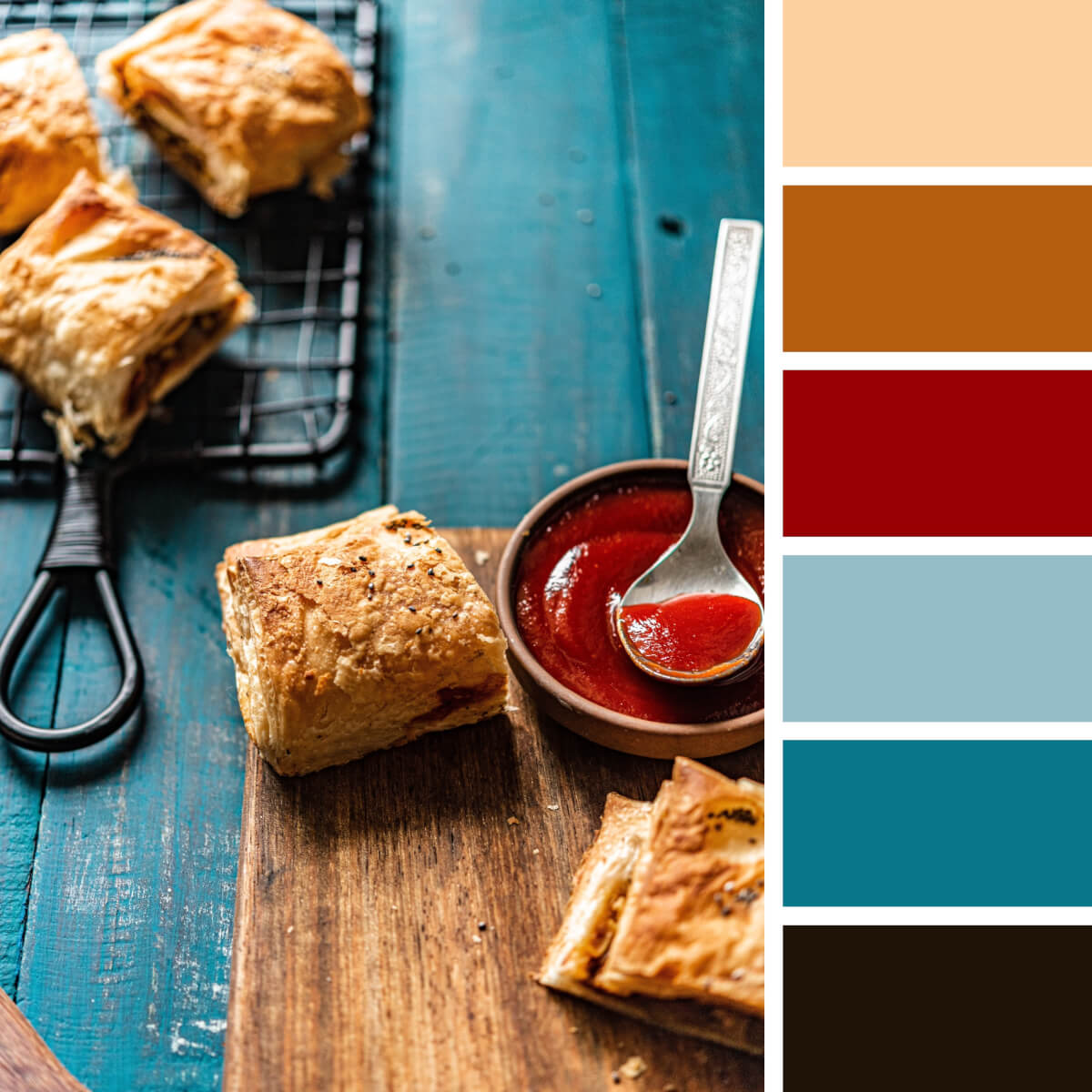 Pastry Beige & Teal