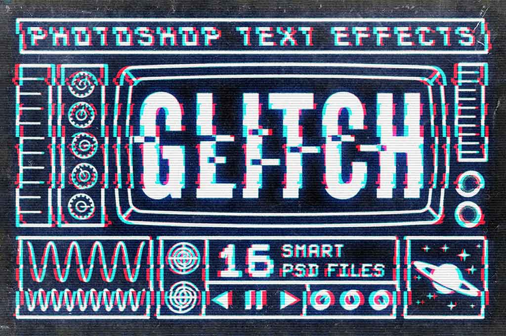 Photoshop Glitch Text Effect