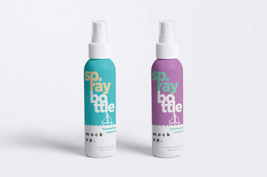 Plastic Spray Bottle Mockups