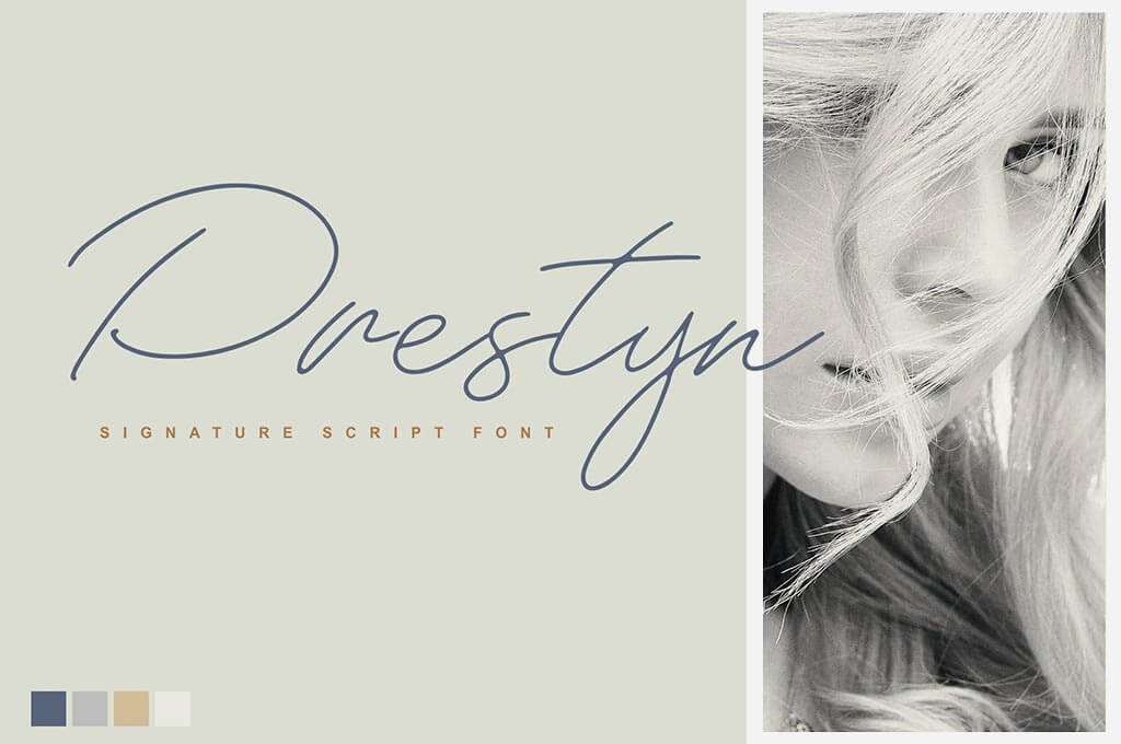 Prestyn Monoline Script Font