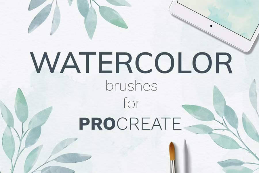 Procreate Watercolor Brush Set