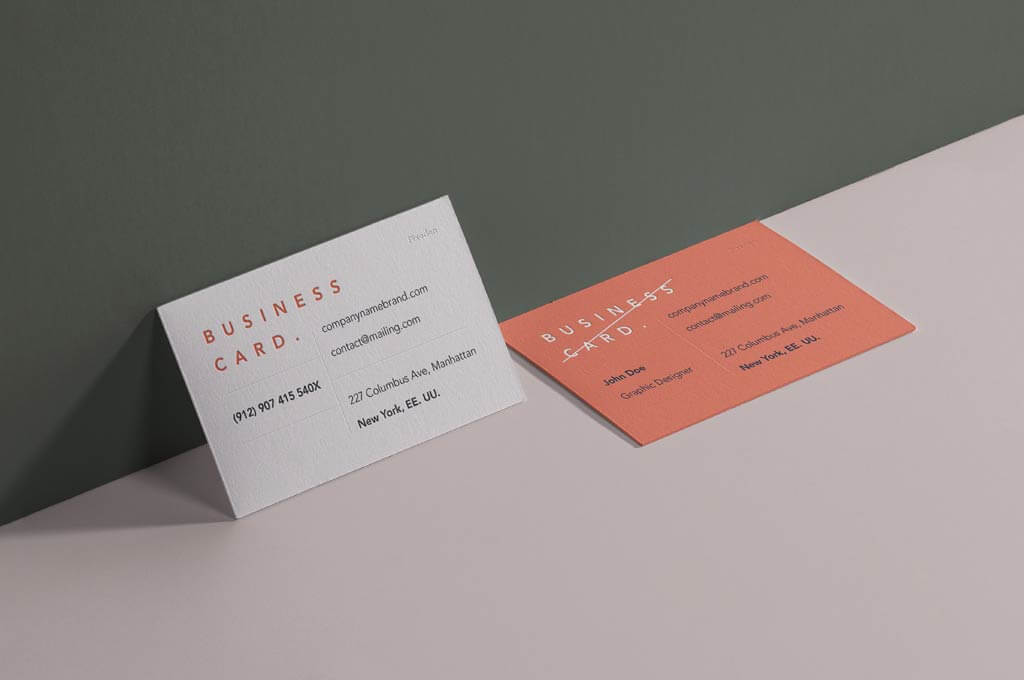 PSD Business Card Branding Mockup