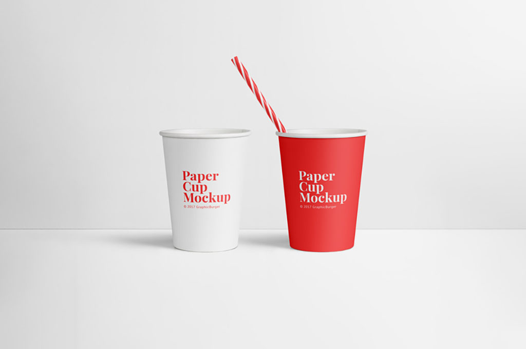 PSD Paper Cup Mockup