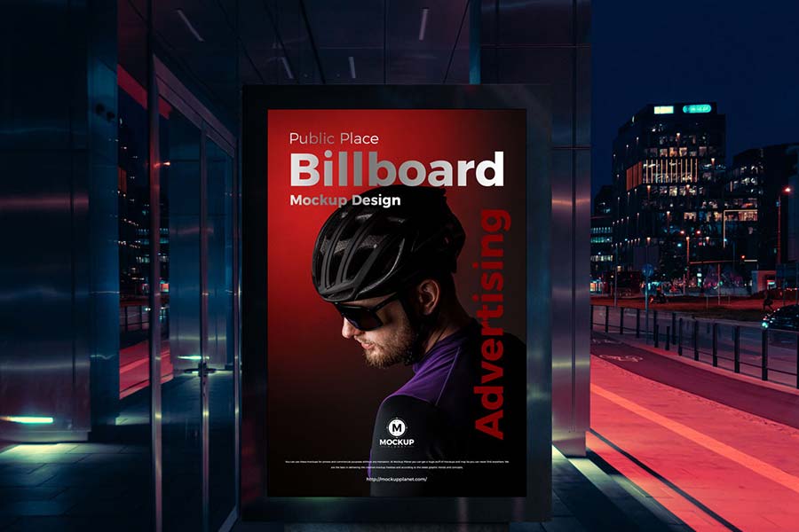 Public Place Billboard Mockup