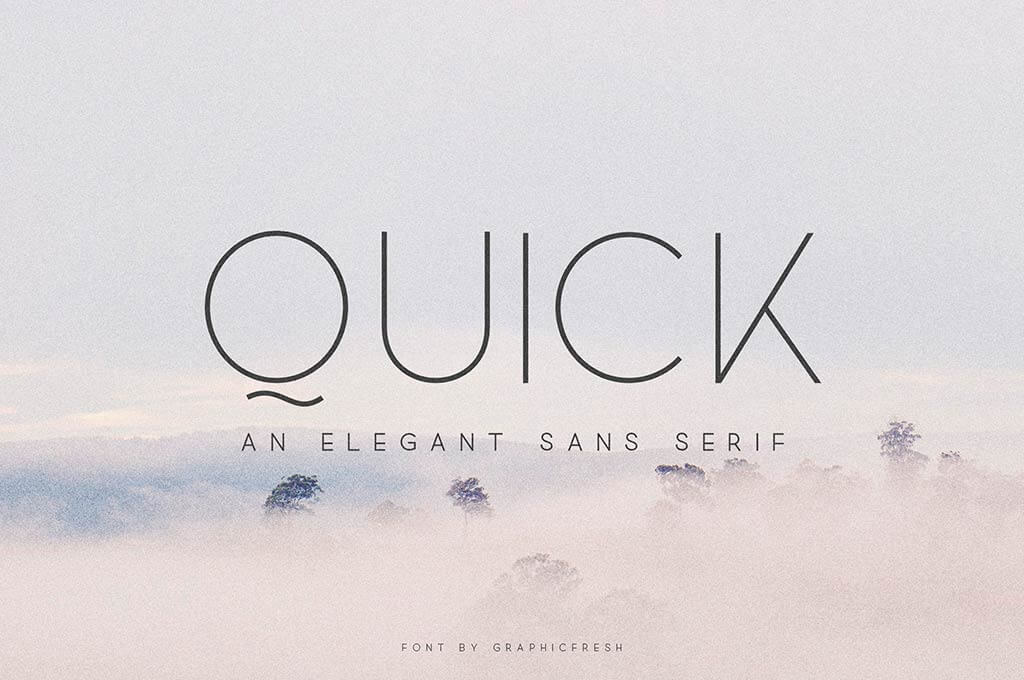 Quick Sans Serif Font