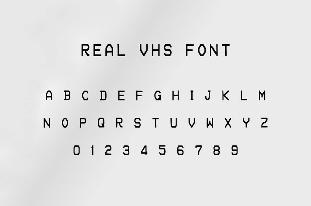 Real VHS Font