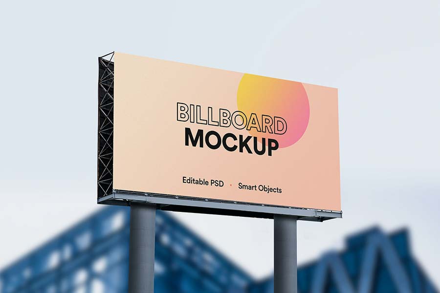 Realistic Billboard Mockup