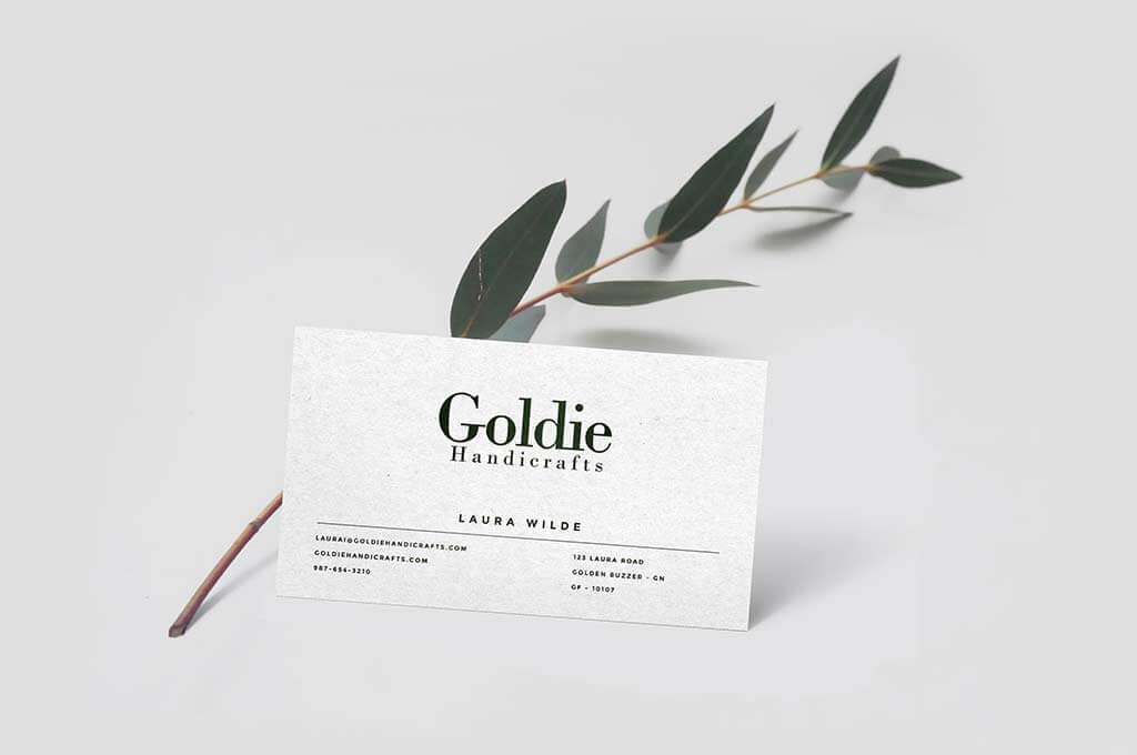 Realistic Business Card Mockup PSD